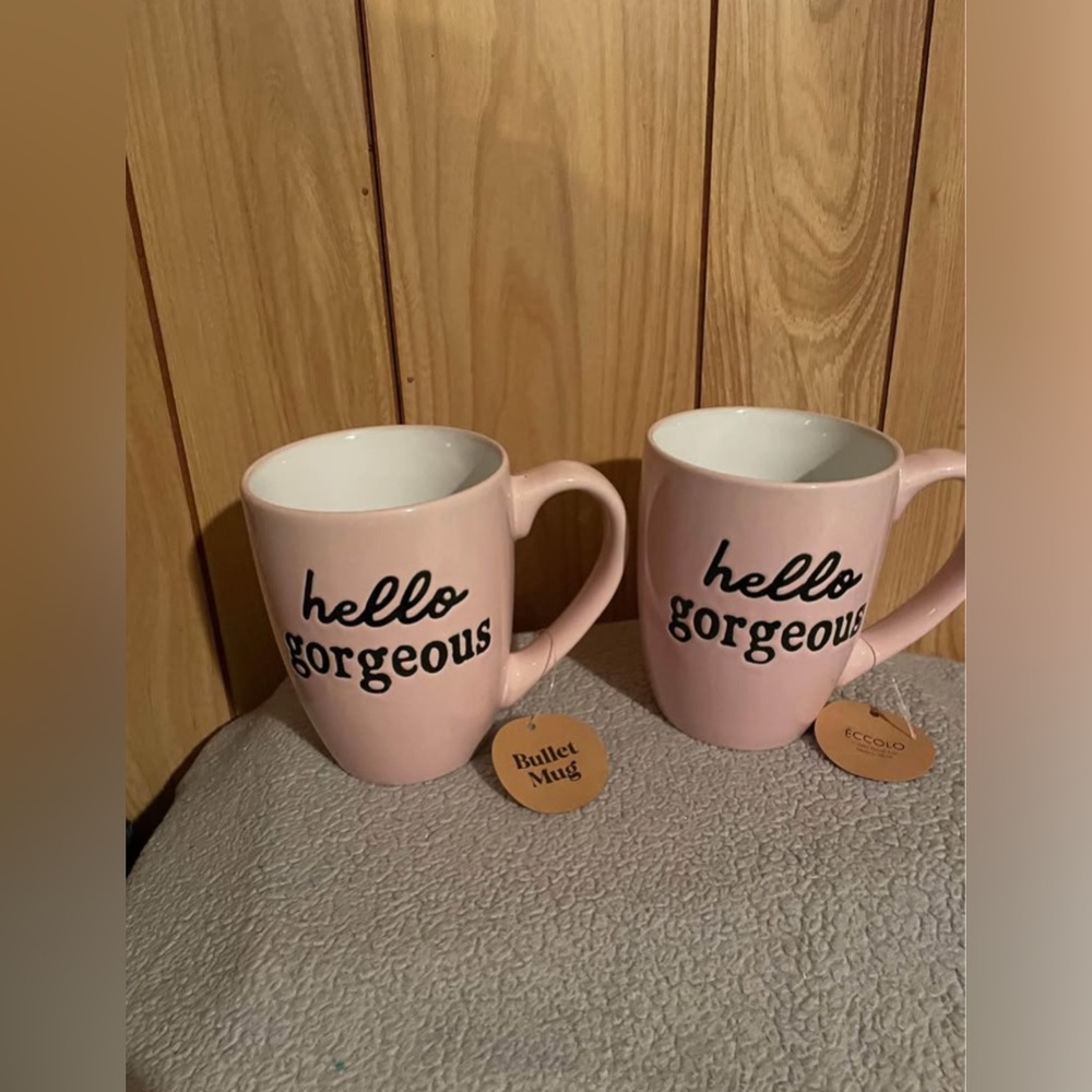 Hello Gorgeous Pink Mugs - Picture 5 of 8